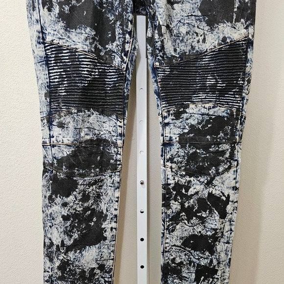 EMBELLISH NYC Men's Textured Button & Zipper Splash Denim Jeans Sz 36 - Picture 4 of 15